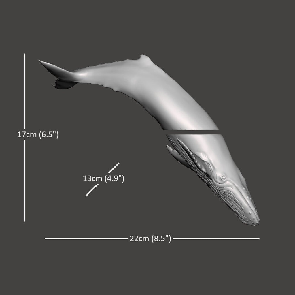 Euphoria Whale Set by Waterines — 3D sculpted magnetic resin whale sculptures breach through a glass coffee table.